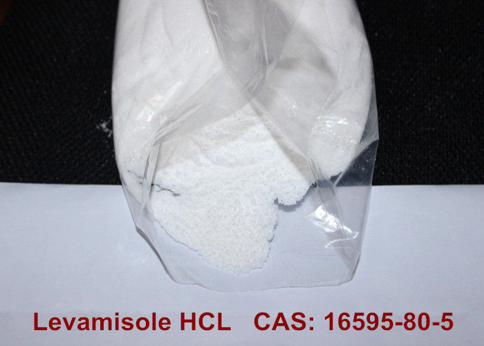 White Crystalline Pharmaceutical Raw Materials , Levamisole Hydrochloride HCL Powder