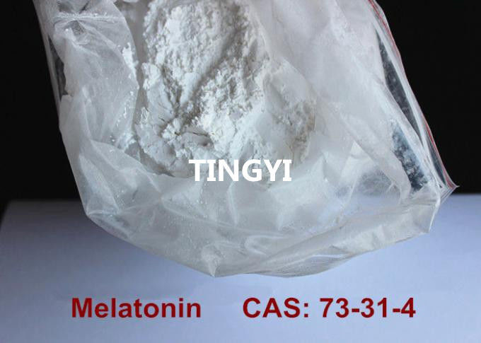CAS: 73-31-4 Safest Pharmaceutical Raw Materials Melatonin Powder Improving Sleep / Preventing Aging