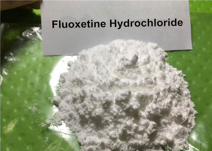Antidepressants Drug Raw Powder 98% High Purity Fluoxetine Hydrochloride / Fluoxetine HCL CAS: 56296-78-7